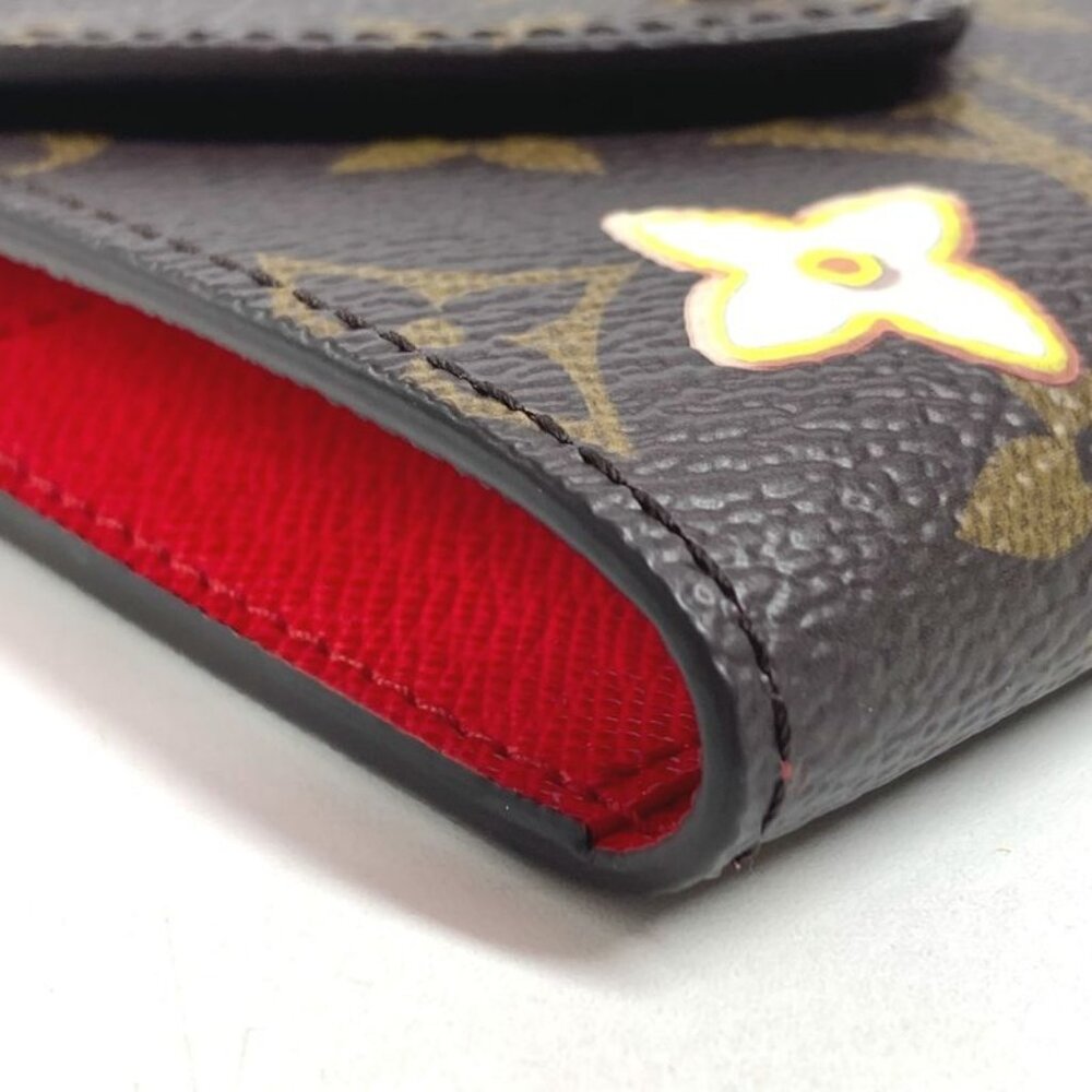 Louis Vuitton Note Cover Pad Pouch Monogram Canvas Brown X Red - Picture 7 of 9